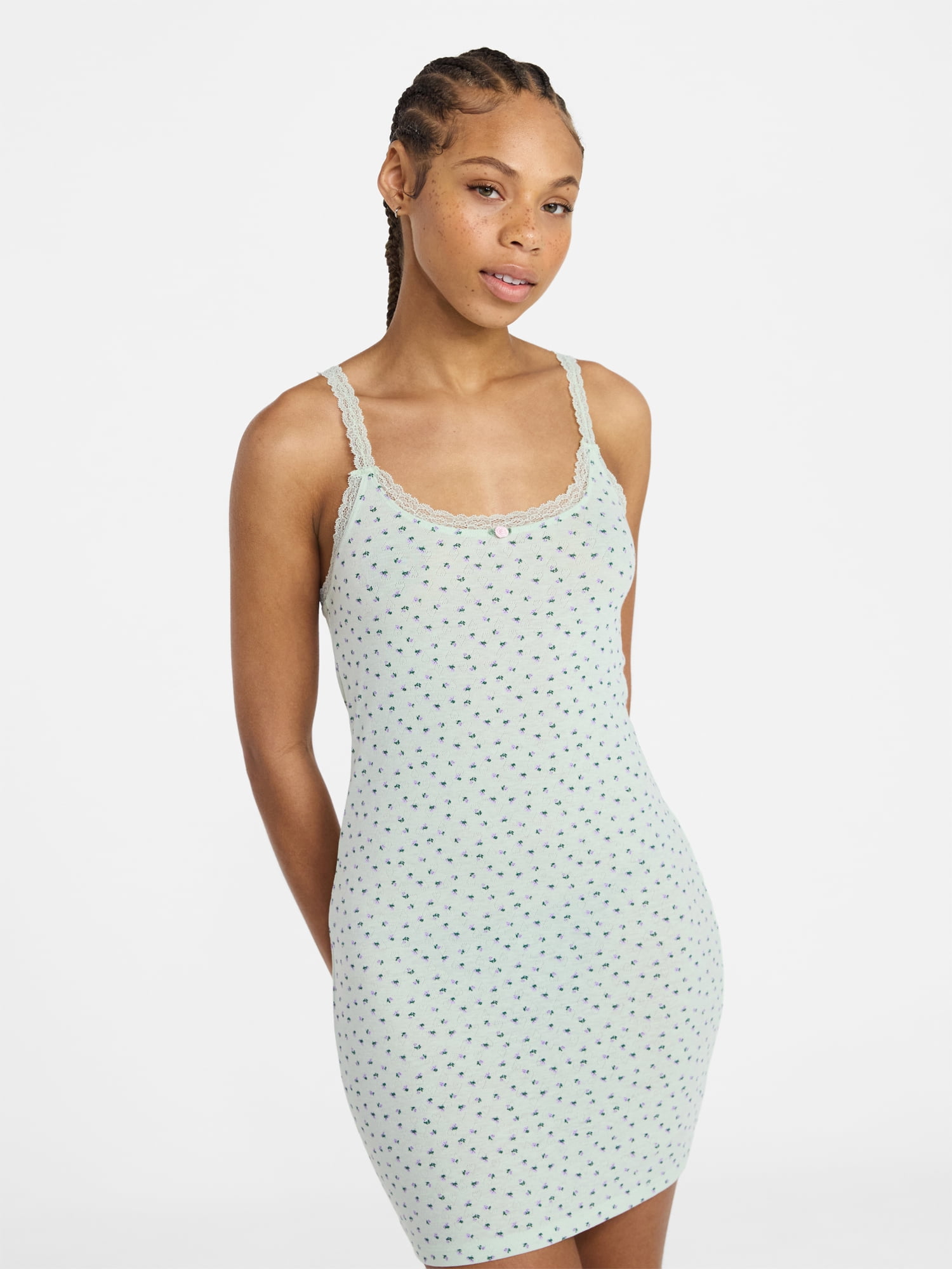 No Boundaries Sleep Pointelle Slip, Women's XXS-3X