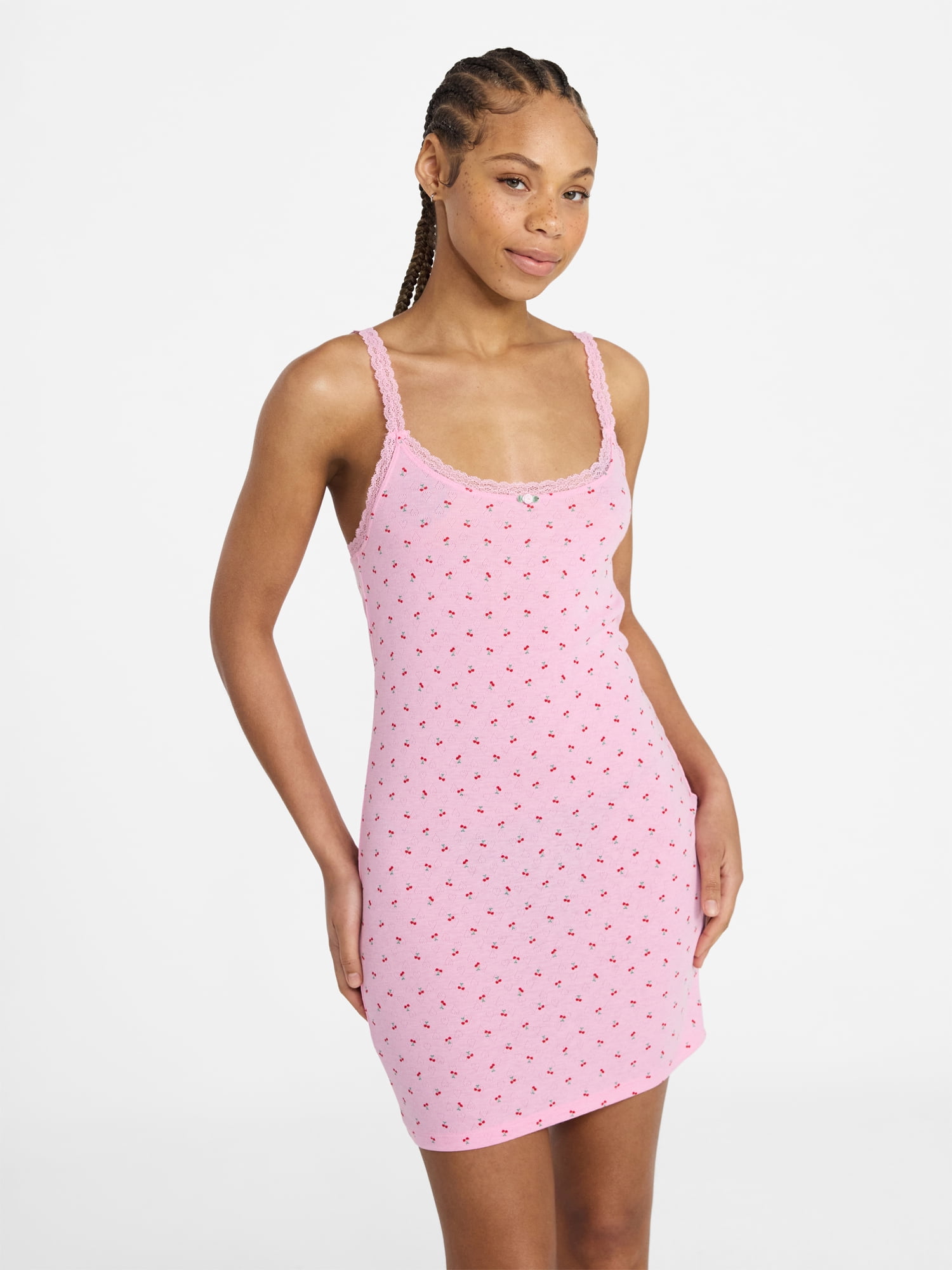 No Boundaries Sleep Pointelle Slip, Women's XXS-3X