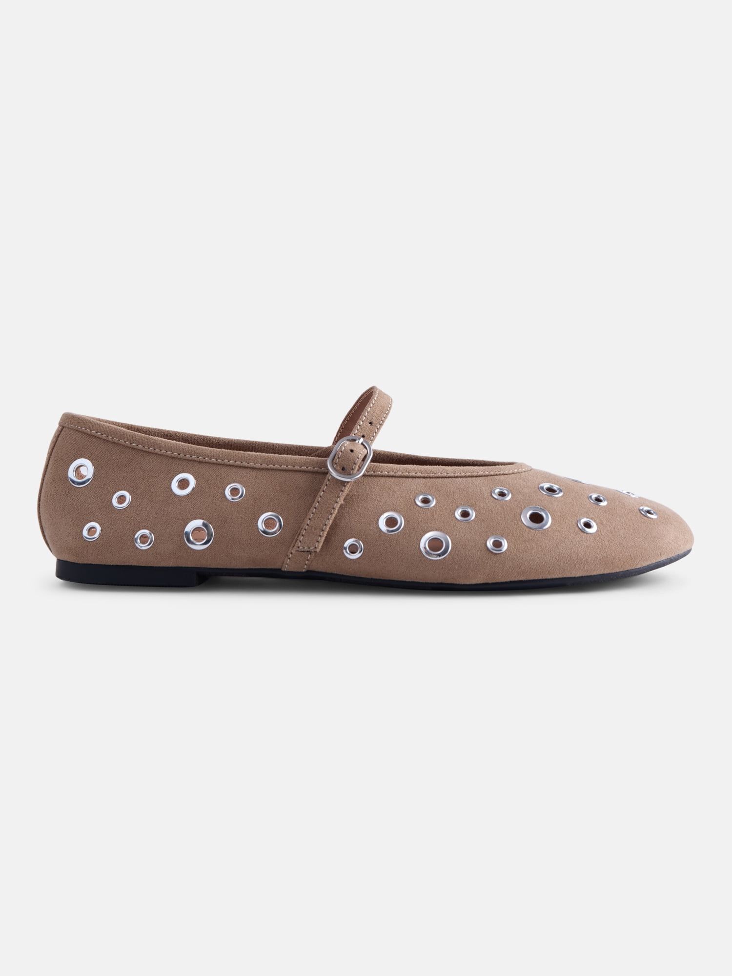 No Boundaries Women's Grommets Mary Jane Flats