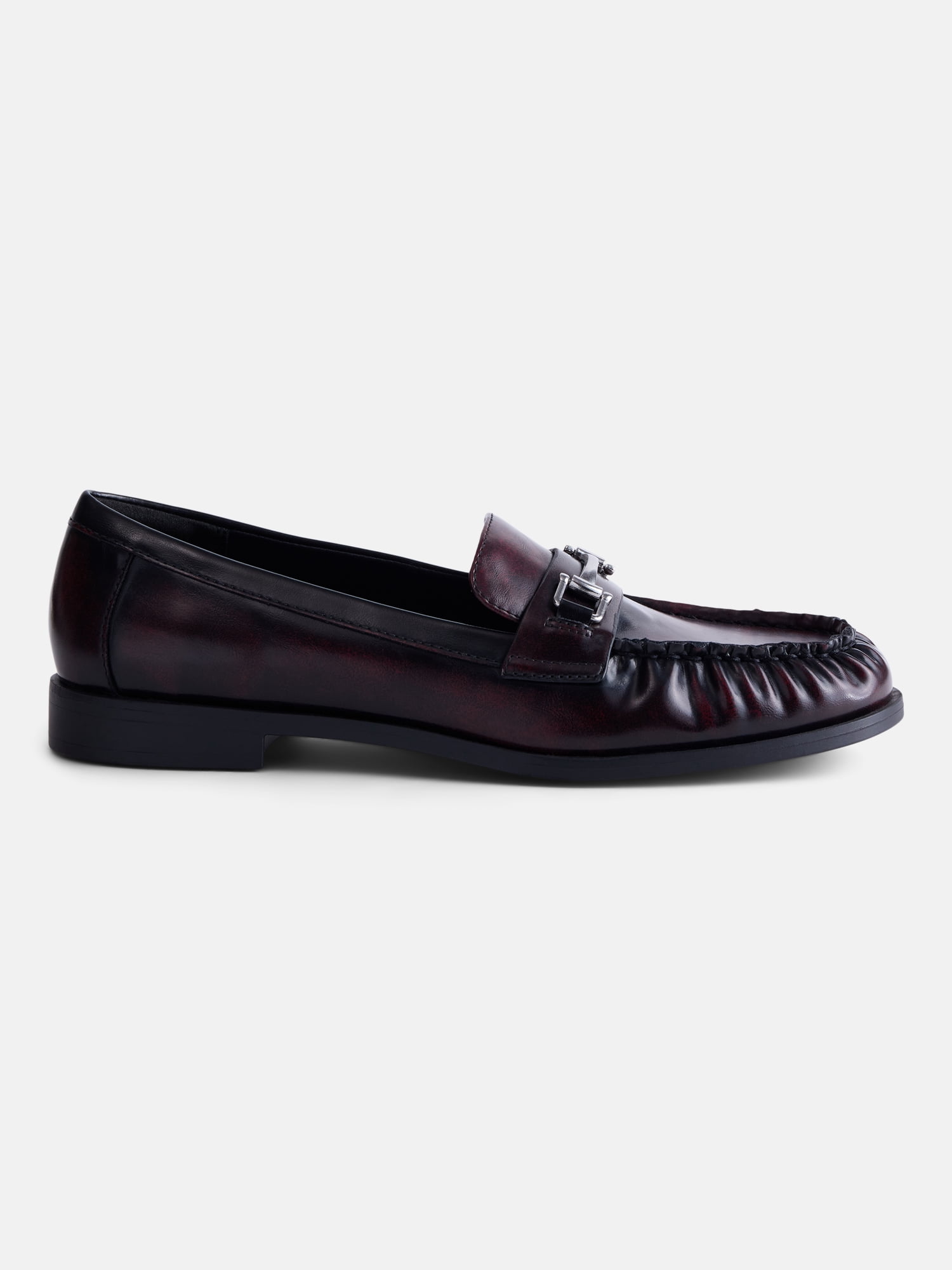 No Boundaries Women's Faux Leather Loafers