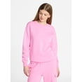 thumbnail image 1 of No Boundaries Fleece Oversized Sweatshirt with Long Sleeves, Women’s Sizes XXS-4X, 1 of 5