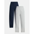 thumbnail image 1 of No Boundaries Soft Fleece Wide Leg Pants, 30” Inseam, 1 or 2-Pack, Women’s XXS-4X, 1 of 7
