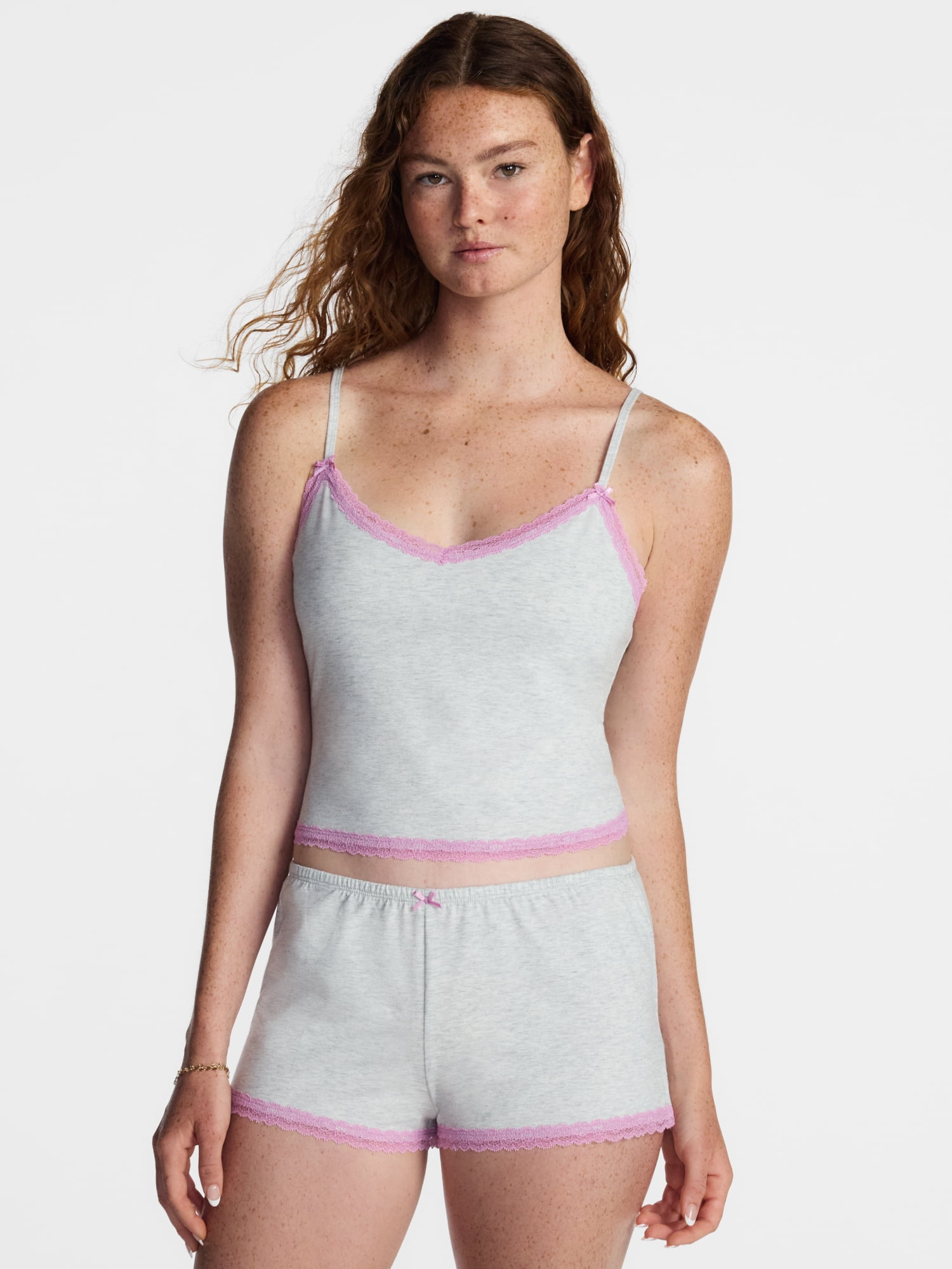No Boundaries Sleep Lace Cami Top, Women's XXS-3X