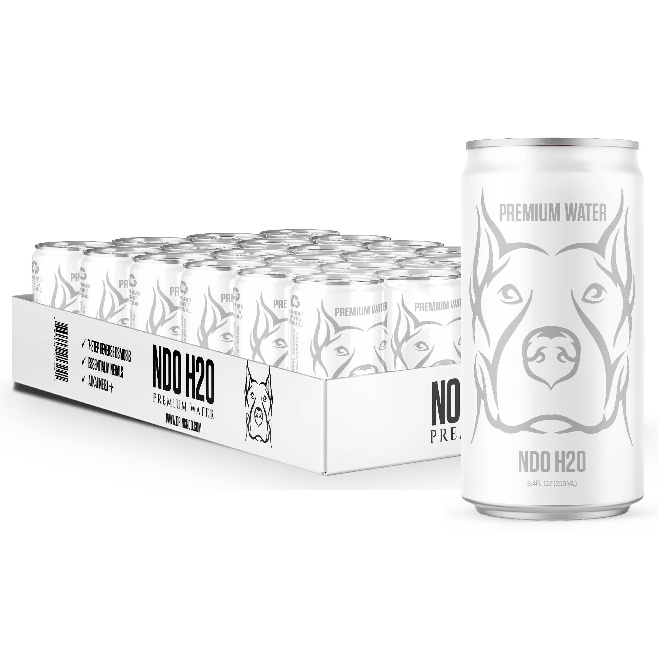 NO DAYS OFF Premium Water (8.4 Fl Oz (Pack of 24), Purified Water - Still)