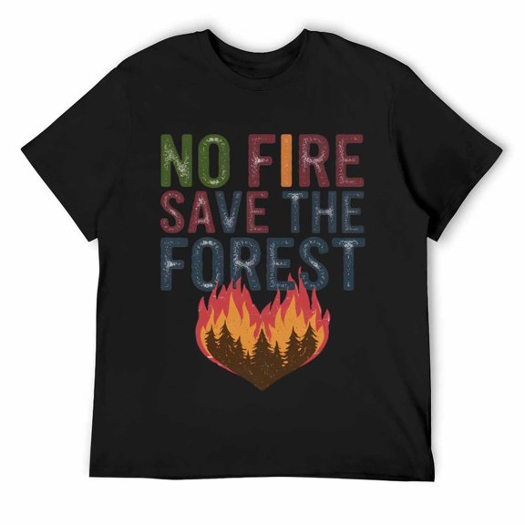NO FIRE SAVE THE FOREST Country Flag - Antiguan T-Shirt