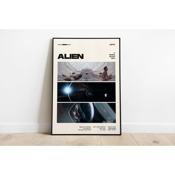 NO FRAME Alien Movie Poster, Sci-Fi Film Print, Alien 1979 Wall Art, Ridley Scott