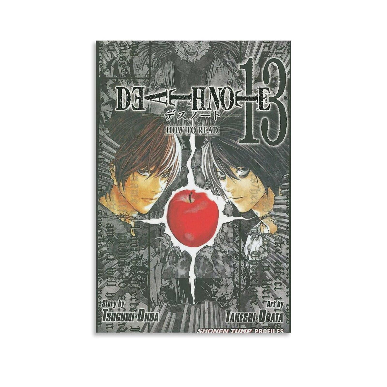 NO FRAME Clickting Death Note Retro Anime Poster Canvas Art Poster And ...