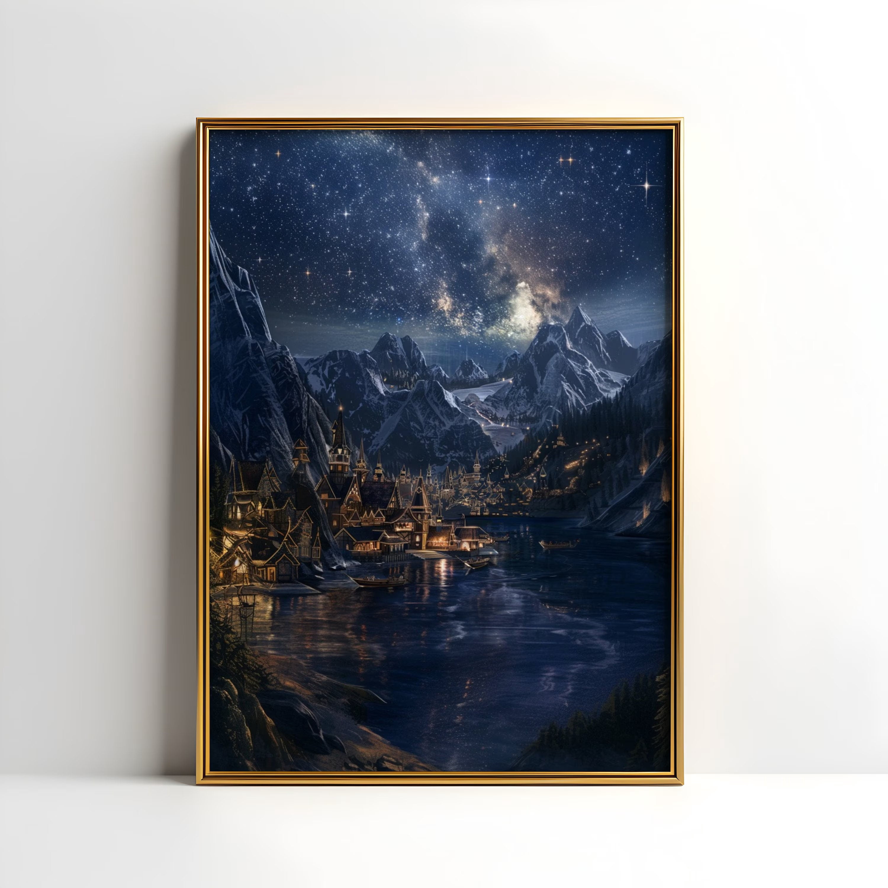 NO FRAME Velaris Print | Night Court | ACOTAR Poster | Velaris Poster ...