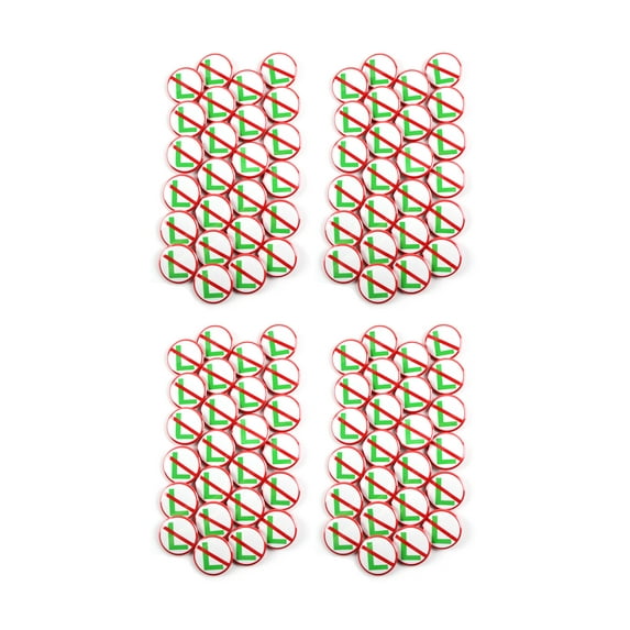 NO "L" - NOEL Christmas Holiday Pinback Buttons - 1.5 Inch Round - 100 Pack