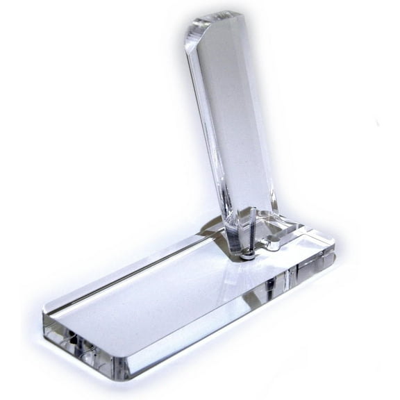 NO-M.A.R 38 Super & 9mm Single Stack Clear Acrylic Pistol Display Stand