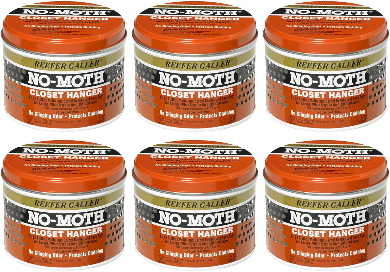 NO MOTH Closet Hanger, Kills Clothes Moths, Carpet Beetles, Eggs