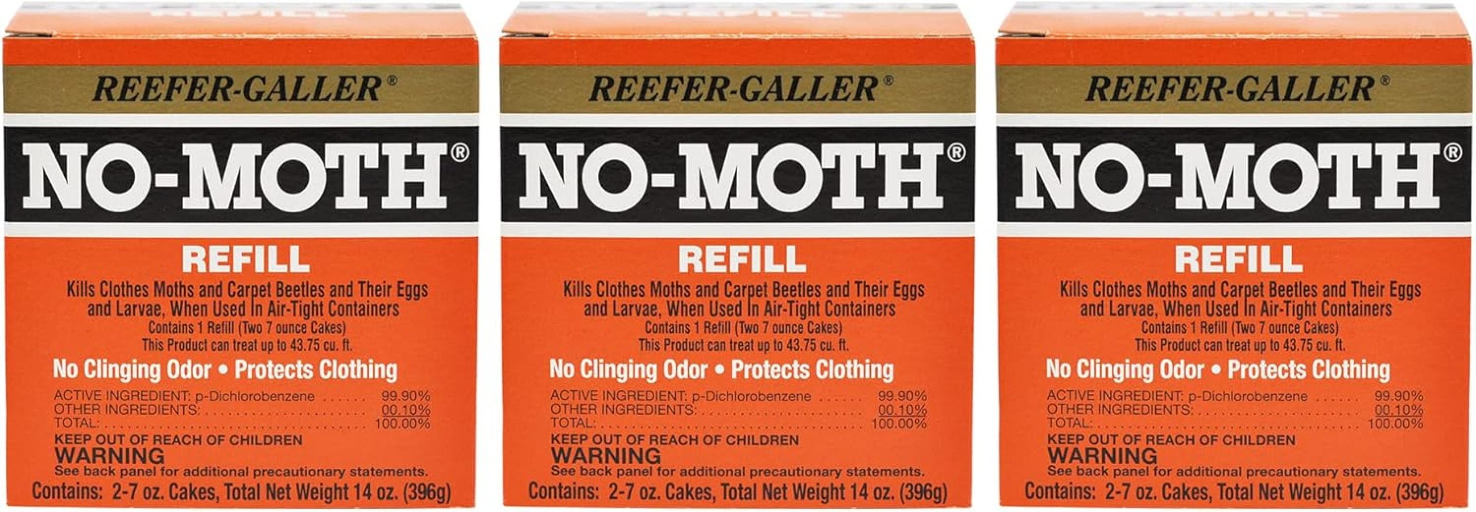 NO-Moth Closet Hanger Refills - Moth Cakes for Hanger Storage, Non ...