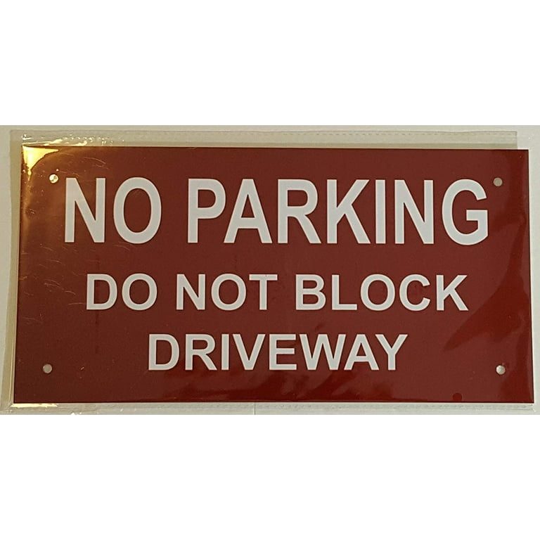 アメリカロードサイン DO NOT BLOCK DRIVEWAY 標識 Do Not Block