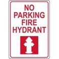 NO PARKING FIRE HYDRANT SIGN Safety Signs Workplace Parking Signs 8x12
