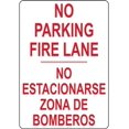 NO PARKING FIRE LANE NO ESTACIONARSE ZONA DE BOMBEROS SIGN Safety Signs