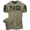 thumbnail image 1 of NO PIENSES, SOLO LEVANTA Workout Gym T-Shirt Funny Gym Shirt for Men Training Gym T-Shirt Gym Wear Strength, Military Green with Sleeve Logo, XX-Large, 1 of 5