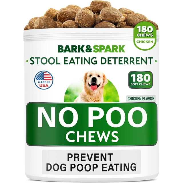 NO Poo Treats Prevent Dog Poop Eating Coprophagia Treatment Stool Eating Deterrent
