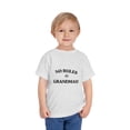 thumbnail image 1 of NO RULES AT GRANDMAS - (BLACK PRINT) Toddler Short Sleeve Tee, 1 of 4