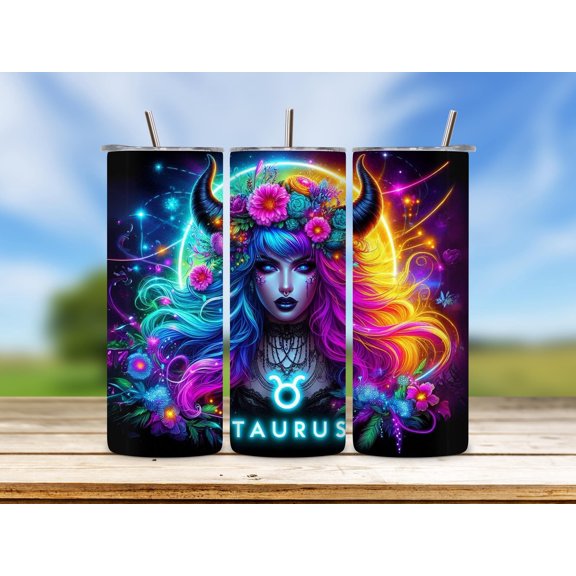 [NO STRAW] Taurus Tumbler : Zodiac Astrology