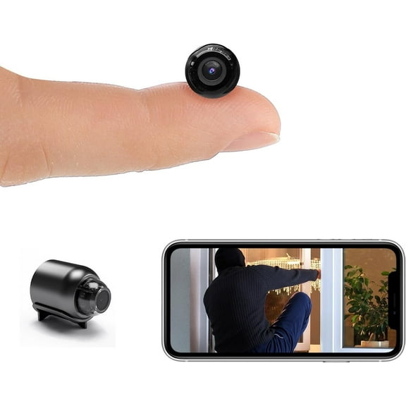 NO X5 Mini Home Security 1080P Outdoor&Indoor Motion Detection, Night Vision, Black