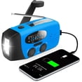 thumbnail image 1 of NOAA Emergency Hand Crank Radio - Solar/USB Powered with 2000mAh Power Bank & LED Flashlight, Portable Weather Radio for Camping & Disaster Preparedness, 1 of 7