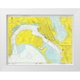 thumbnail image 1 of NOAA Historical Map and Chart Collection 24x19 White Modern Wood Framed Museum Art Print Titled - Nautical Chart - San Diego Bay ca. 1974, 1 of 4