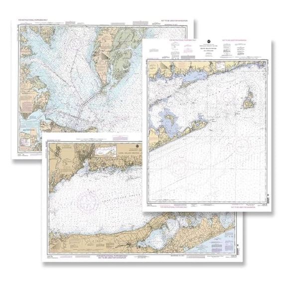 NOAA Training Chart 3-Pack - Includes One Each 12221, 13205, and 12354 Charts