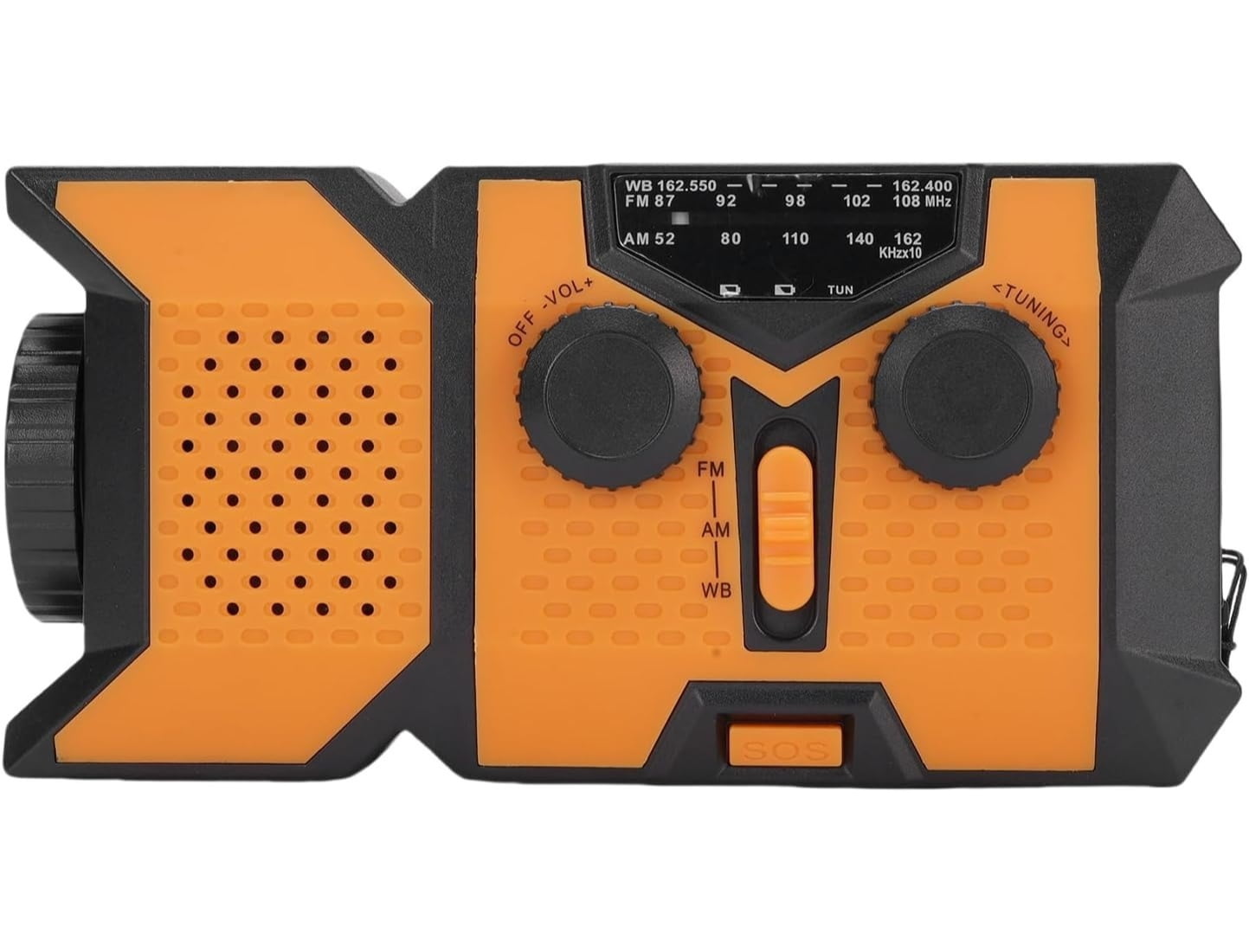 NOAA Weather Radio, 2000mAh Solar Hand Crank Emergency Radio with AM/FM/WB, Portable Survival Radio with LED Flashlight, Phone Charger, for Home Power Outage Camping Hurricane Preparedness