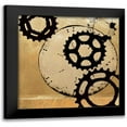 thumbnail image 1 of NOAH 12x12 Black Modern Framed Museum Art Print Titled - Sprockets II, 1 of 5