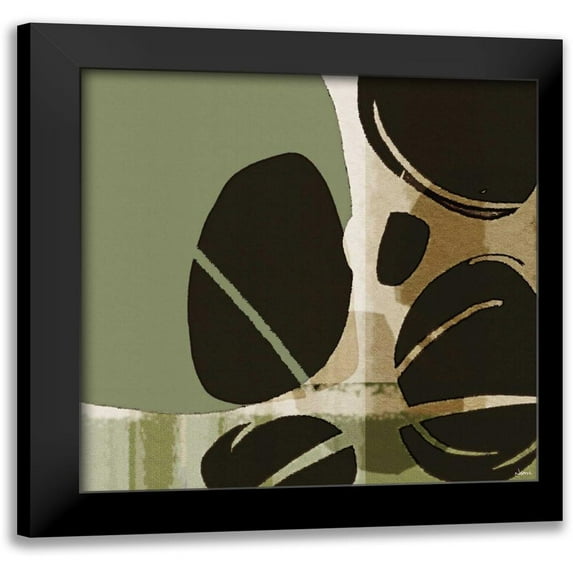 NOAH 15x15 Black Modern Framed Museum Art Print Titled - Skipping Stones II