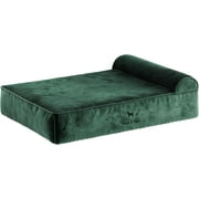 NOAH & PAW Dog Bed, 28x23x11 Inch, Orthopedic Dog Beds for Medium Size Pets, Eggshell Memory Foam Infused with Cooling Gel, Waterproof, Machine Washable, Includes Inner Cover Velvet Collection