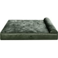 thumbnail image 1 of NOAH & PAW Giant Dog Bed XXL 55x45x11 Inch, Orthopedic Dog Beds, Eggshell Memory Foam Infused with Cooling Gel, Waterproof, Machine Washable, Includes Inner Cover (Vegan Leather), 1 of 1
