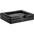 thumbnail image 1 of NOAH & PAW Giant Dog Bed XXL 55x45x11 Inch, Orthopedic Dog Beds, Eggshell Memory Foam Infused with Cooling Gel, Waterproof, Machine Washable, Includes Inner Cover (Vegan Leather), 1 of 5
