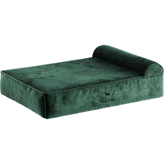 NOAH & PAW Small Dog Bed, 20x15x6.5 Inch, Cat Bed for Indoor Cats, Orthopedic Eggshell Memory Foam Infused with Cooling Gel, Waterproof, Machine Washable, Includes Inner Cover (Velvet Collection)