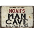 thumbnail image 1 of NOAH'S Man Cave Sign Rustic 16 x 24 Matte Finish Metal 116240035461, 1 of 1