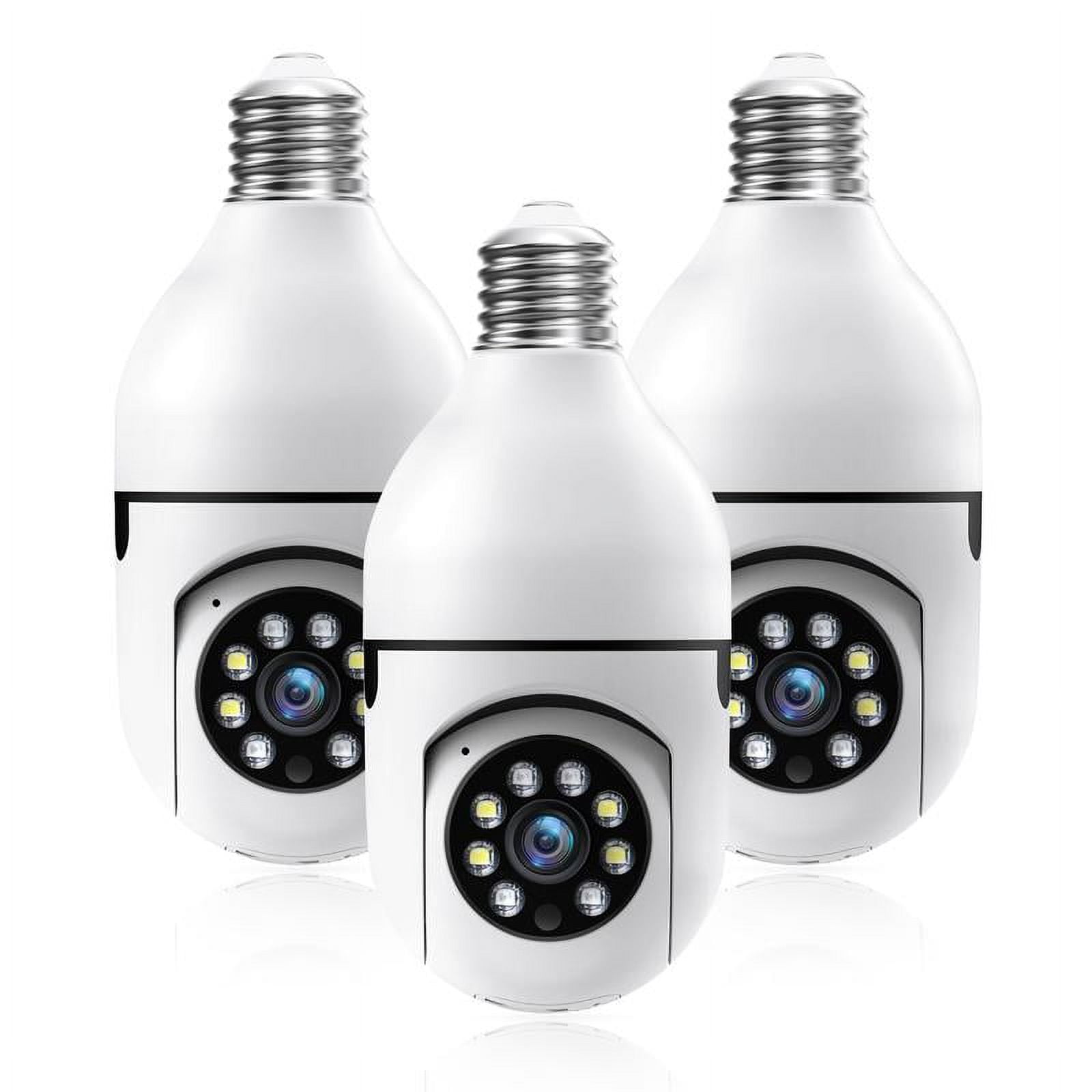 NOAHTEC Light Bulb Security Camera, 5G&2.4 WiFi, 3MP HD, Infrared Night