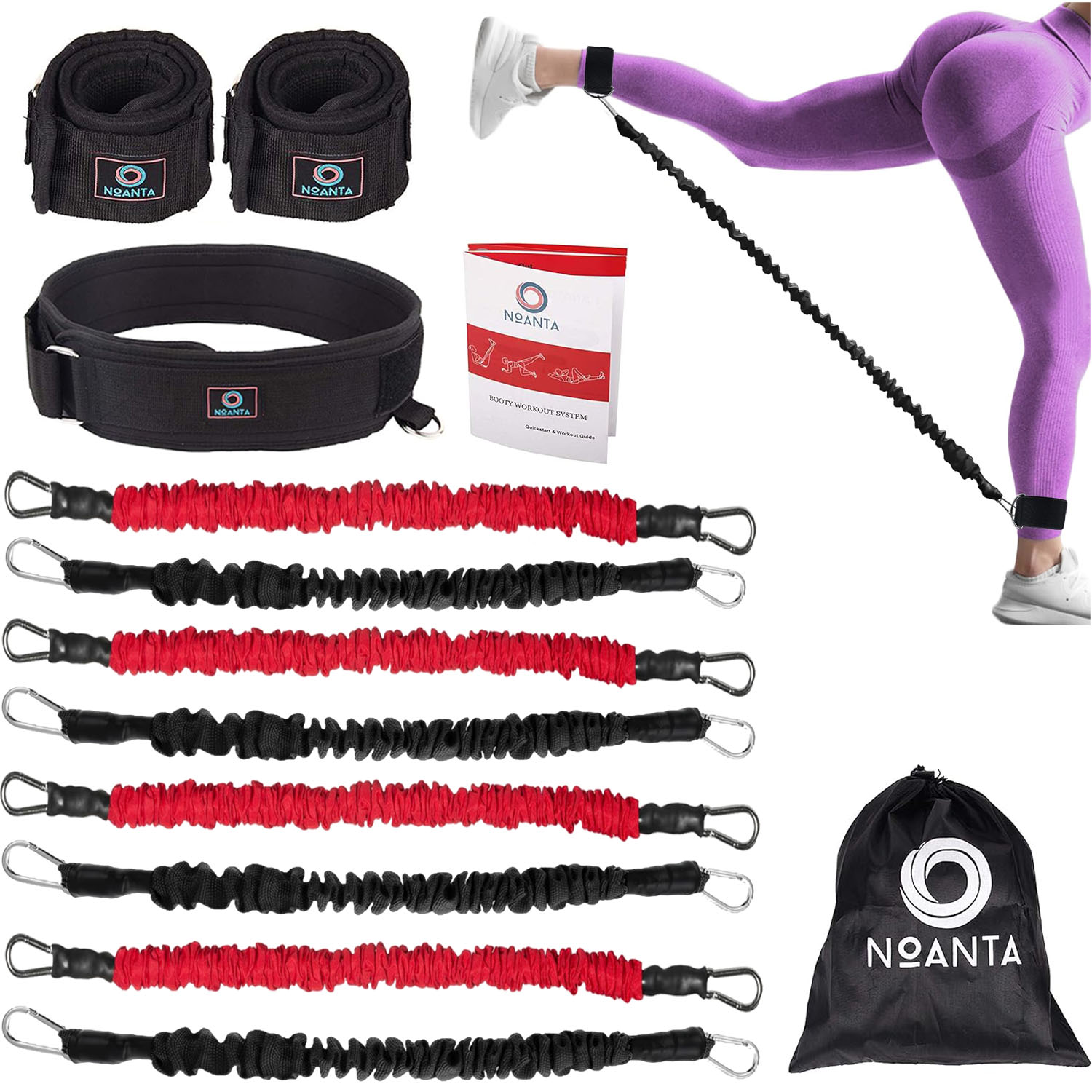 NOANTA 13 Pcs Ankle Resistance Bands Booty Belt Workout Bands for Leg Butt Five Different Pound Resistance Bands Exercise Bands for Glute Workout Walmart