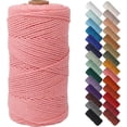 thumbnail image 1 of NOANTA, 2mm 220 Yards Pink Cotton Twine for Wall Hanging & Plant Hangers, 1 of 7