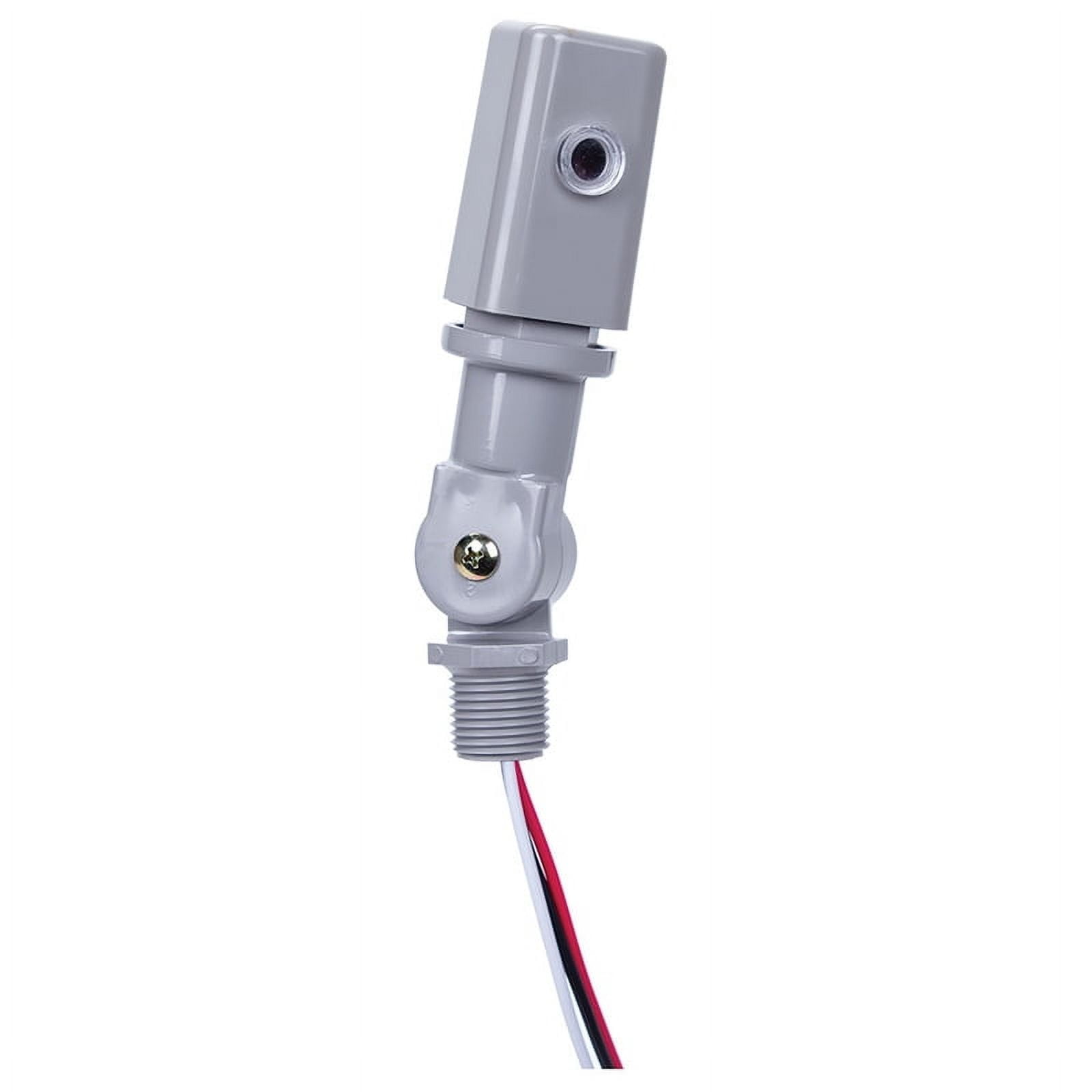 Gray Electronic Photocontrol for Outdoor and Commercial Fixtures