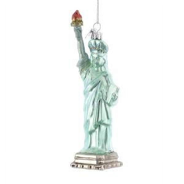 NOBLE GEMS GLASS STATUE OF LIBERTY ORNAMENT