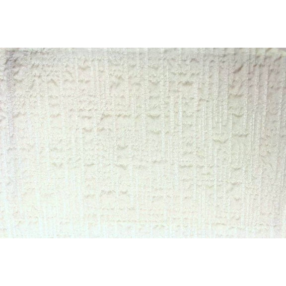 NOBLE Jacquard Fabric, 60 Inch. in Width, White / Sample 3x3 Inch
