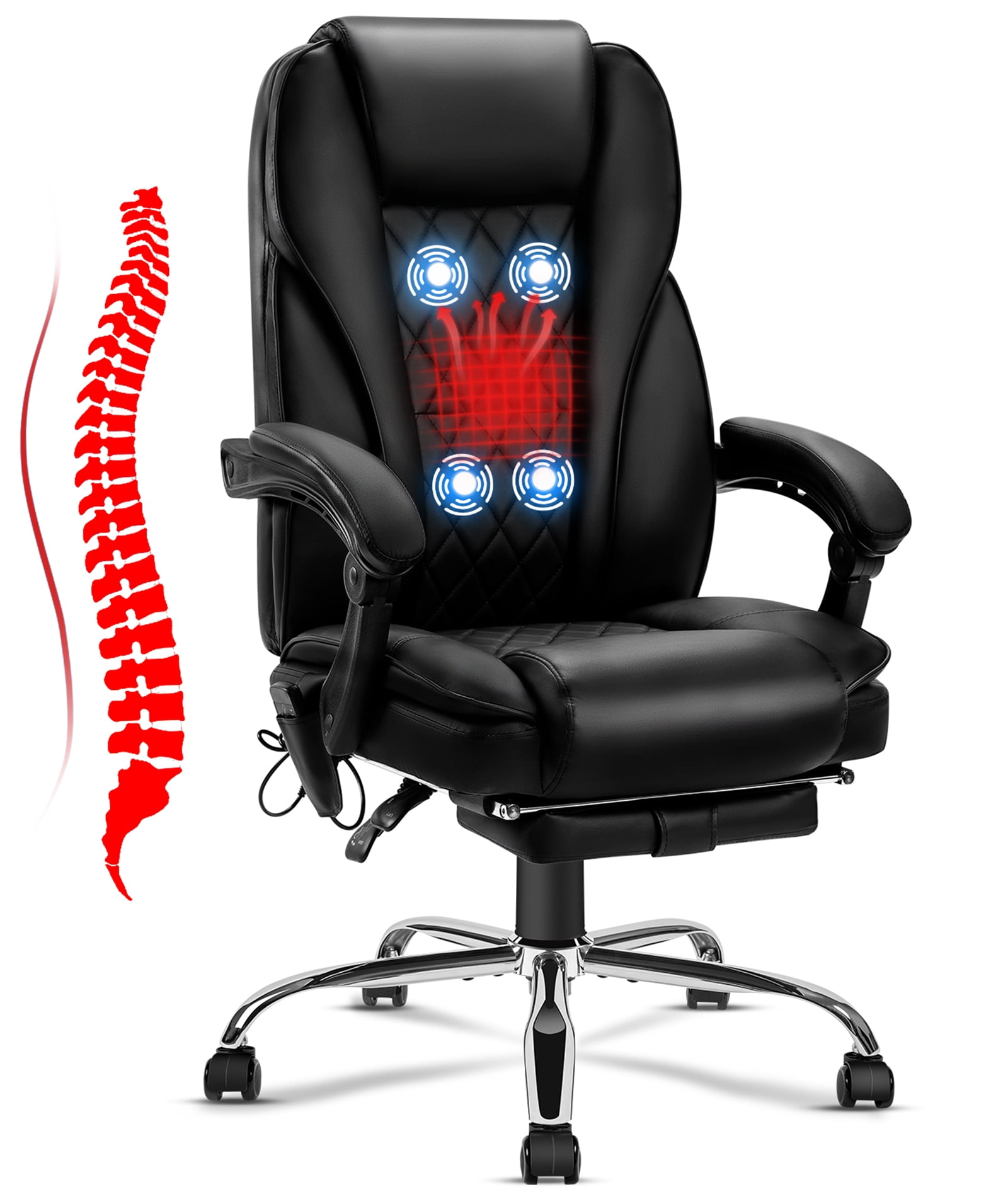 NOBLEMOOD Heated Massage Office Chair for Home & Office, Ergonomic