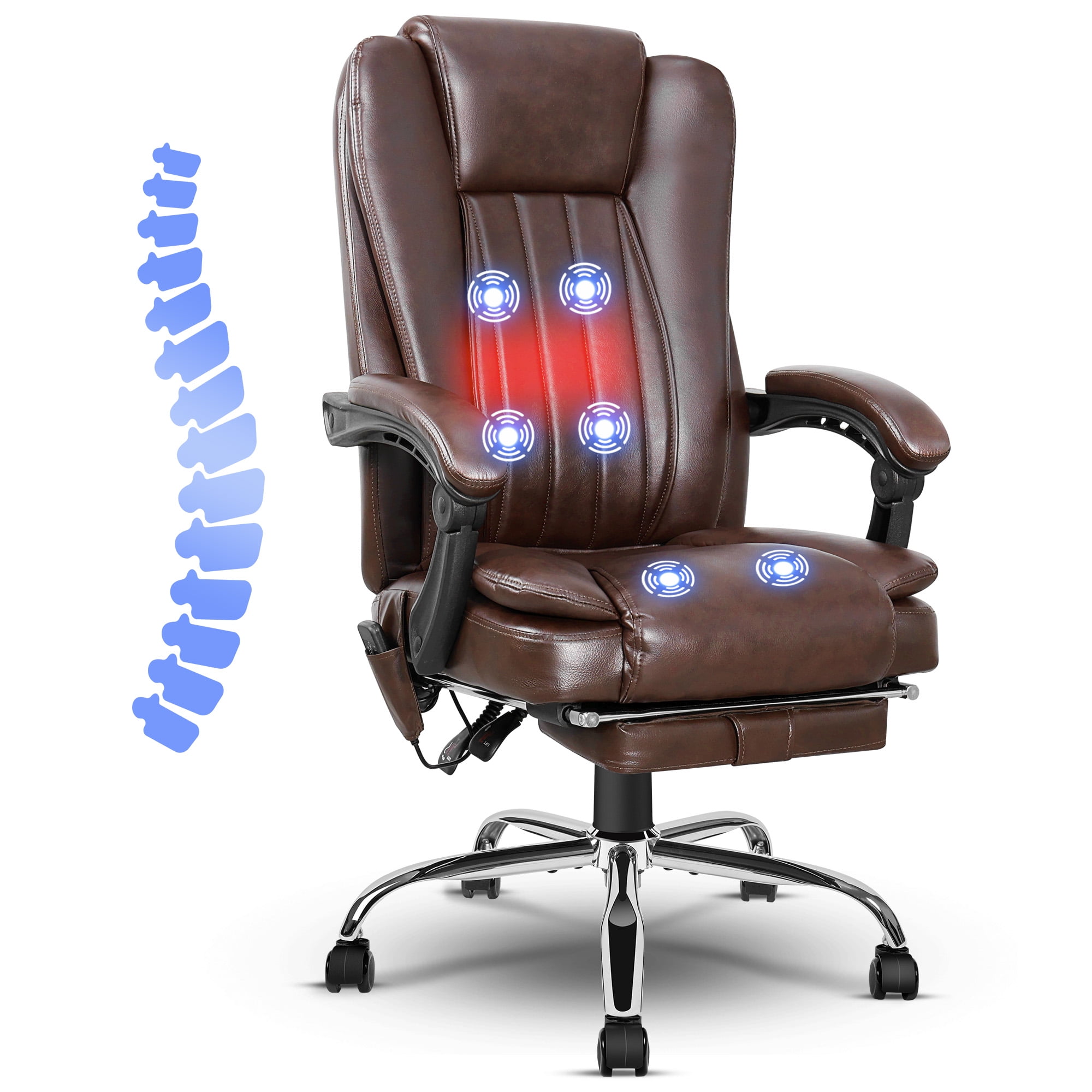 6 point massage office chair discount