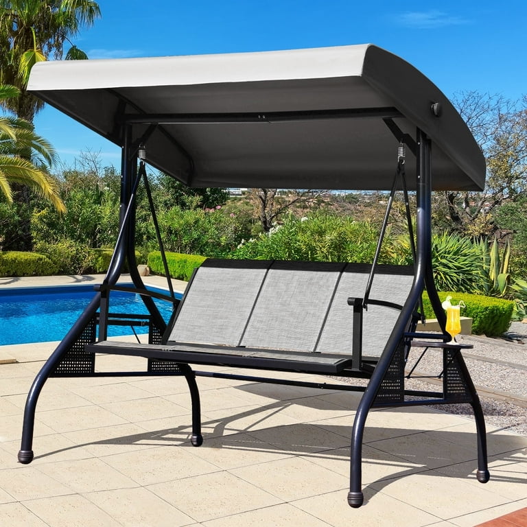 Outdoor Swing With Canopy HOMREST Seat Outdoor Porch Swing,Patio