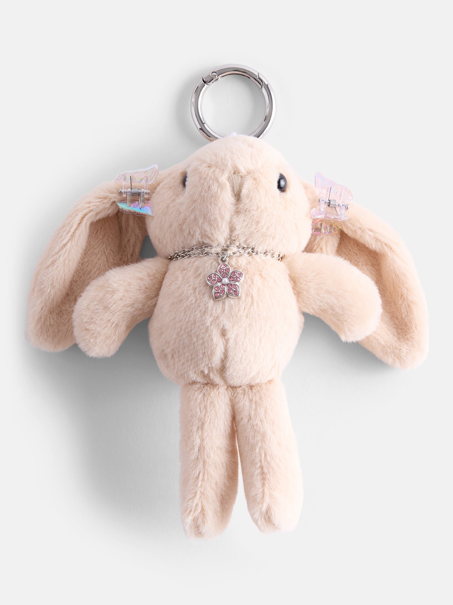 No Boundaries Women’s Bunny Bag Charm, Tan