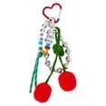 thumbnail image 1 of No Boundaries Women's Festival Bag Charm, Red Crochet Cherry, 1 of 4