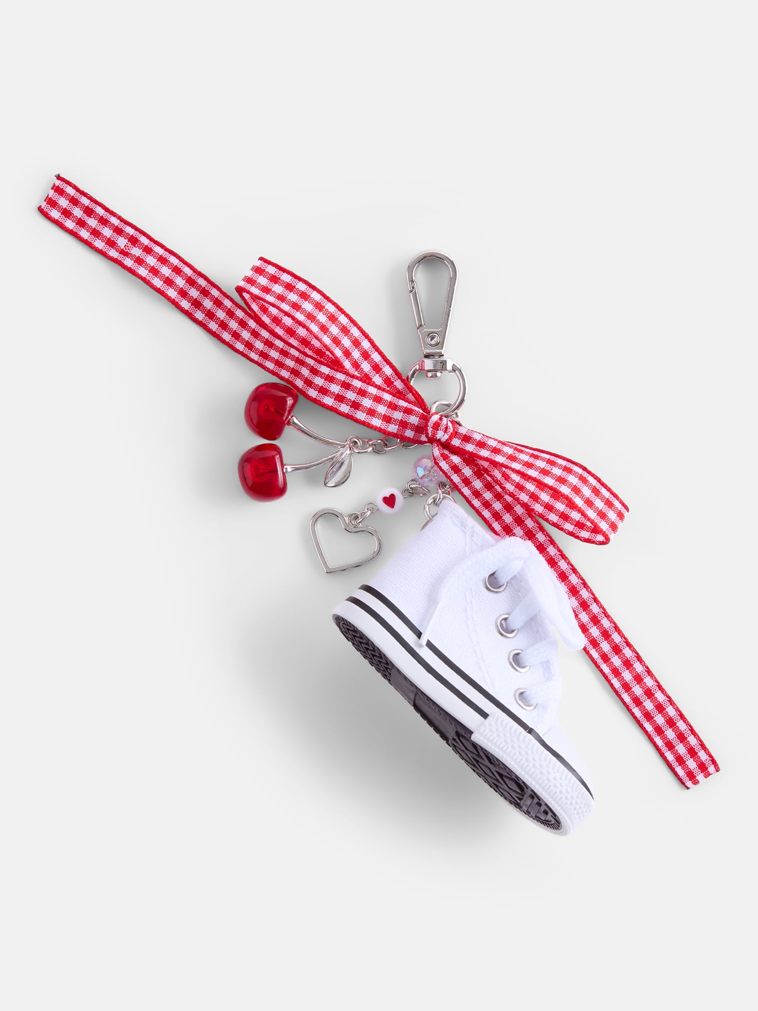 No Boundaries Women’s Sneaker Bag Charms, White