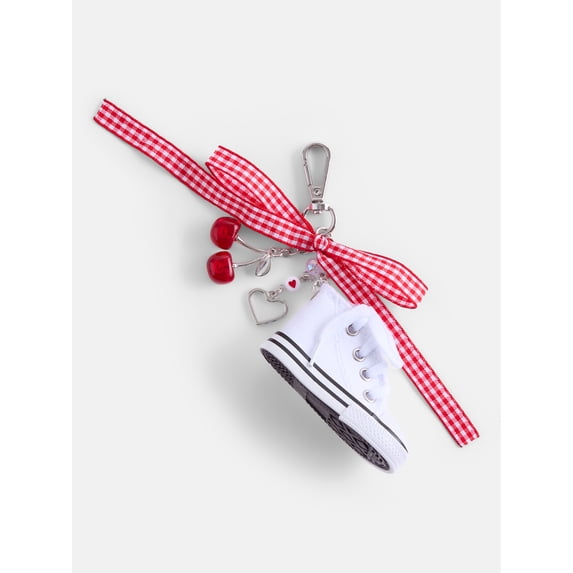 No Boundaries Women’s Sneaker Bag Charms, White
