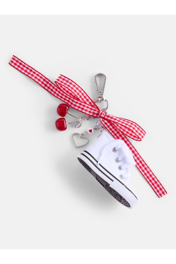 Womens Sneaker Bag Charms, White