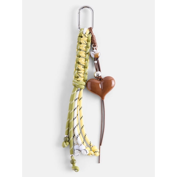 No Boundaries Women’s Heart Bag Charms, Green